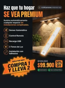 Lámpara LED Sensor Recargable: Iluminación a tu Medida.